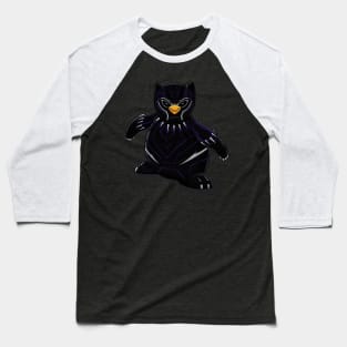Black Panther Penguin Mashup Baseball T-Shirt